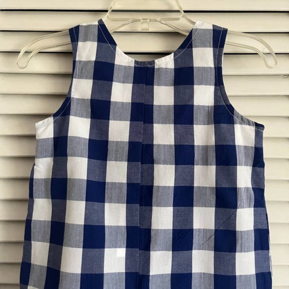 NEW with tags Good Lad American flag gingham smocked shortall boy’s sz 12 months - Picture 9 of 14